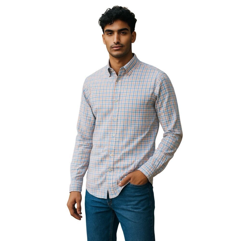 Goodfellow & Co Pastel Plaid Long Sleeve Button Down Shirt XL